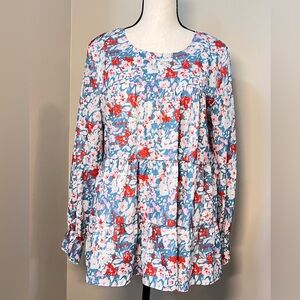 Floral Print Women's Blouse